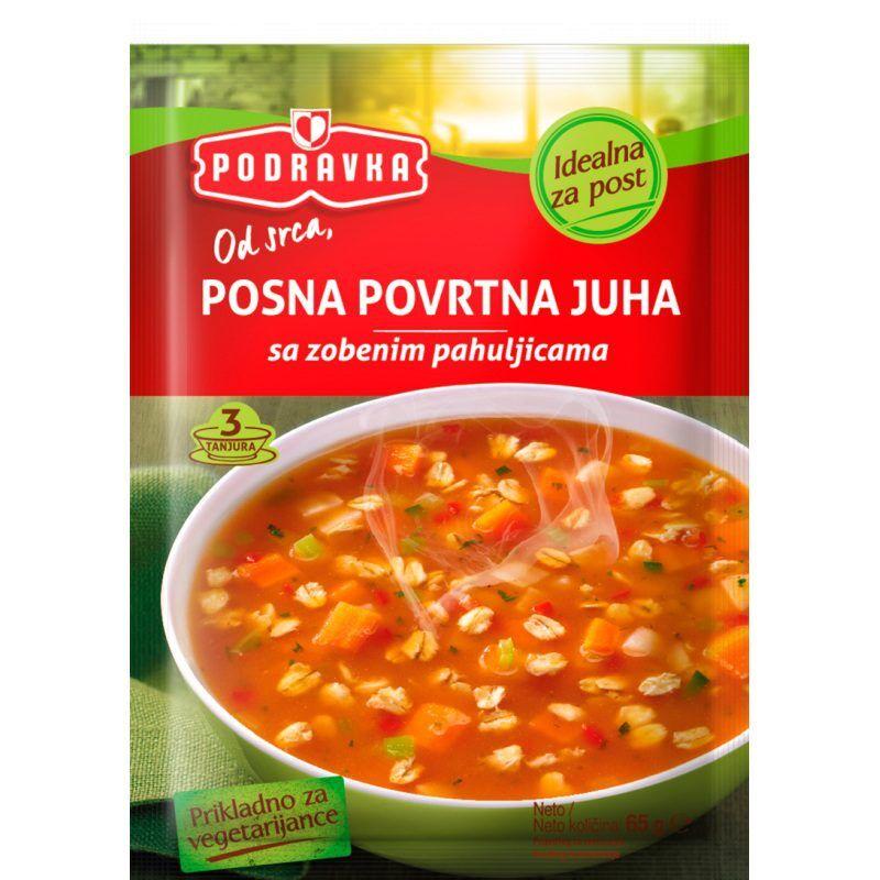 Podravka Povrtna juha sa zobenim pahuljicama, 65g