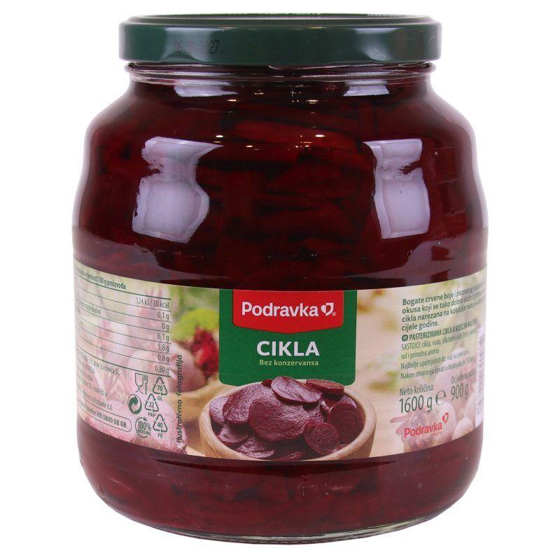 Podravka Cikla Sterilisana, 1600g