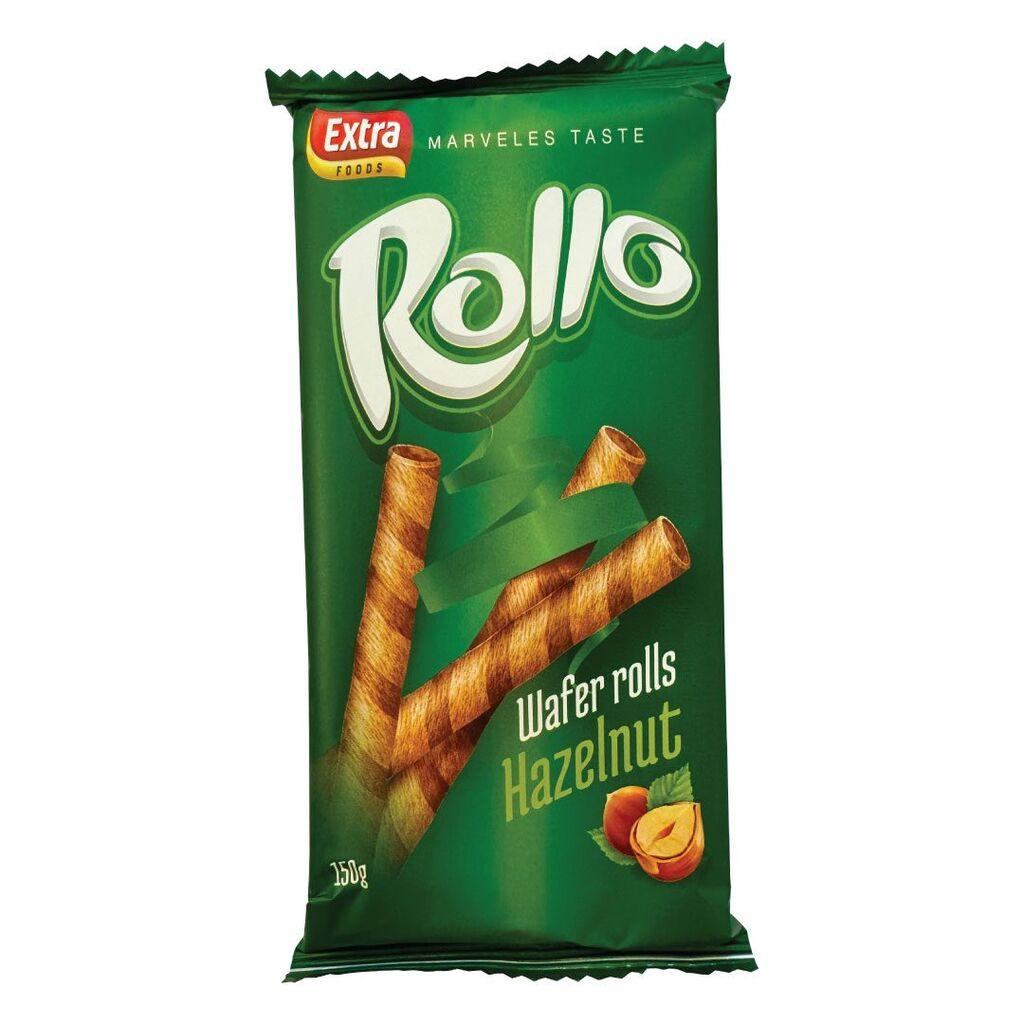 Extra Wafer rolls lješnjak 3%, 150 g