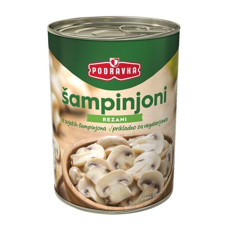 Podravka Šampinjoni rezani, 200 g