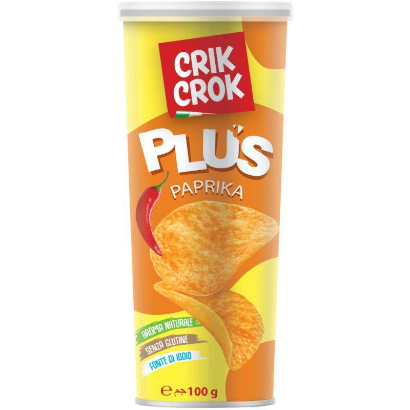 Crik Crok Plus Čips paprika, 100 g