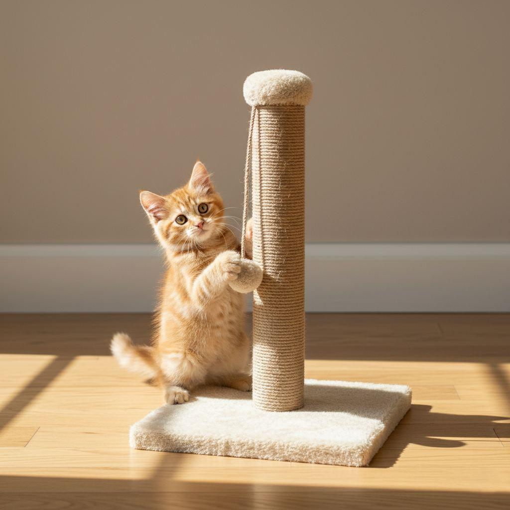 Grebalica za mačke Paws & Whiskers, bež boje
