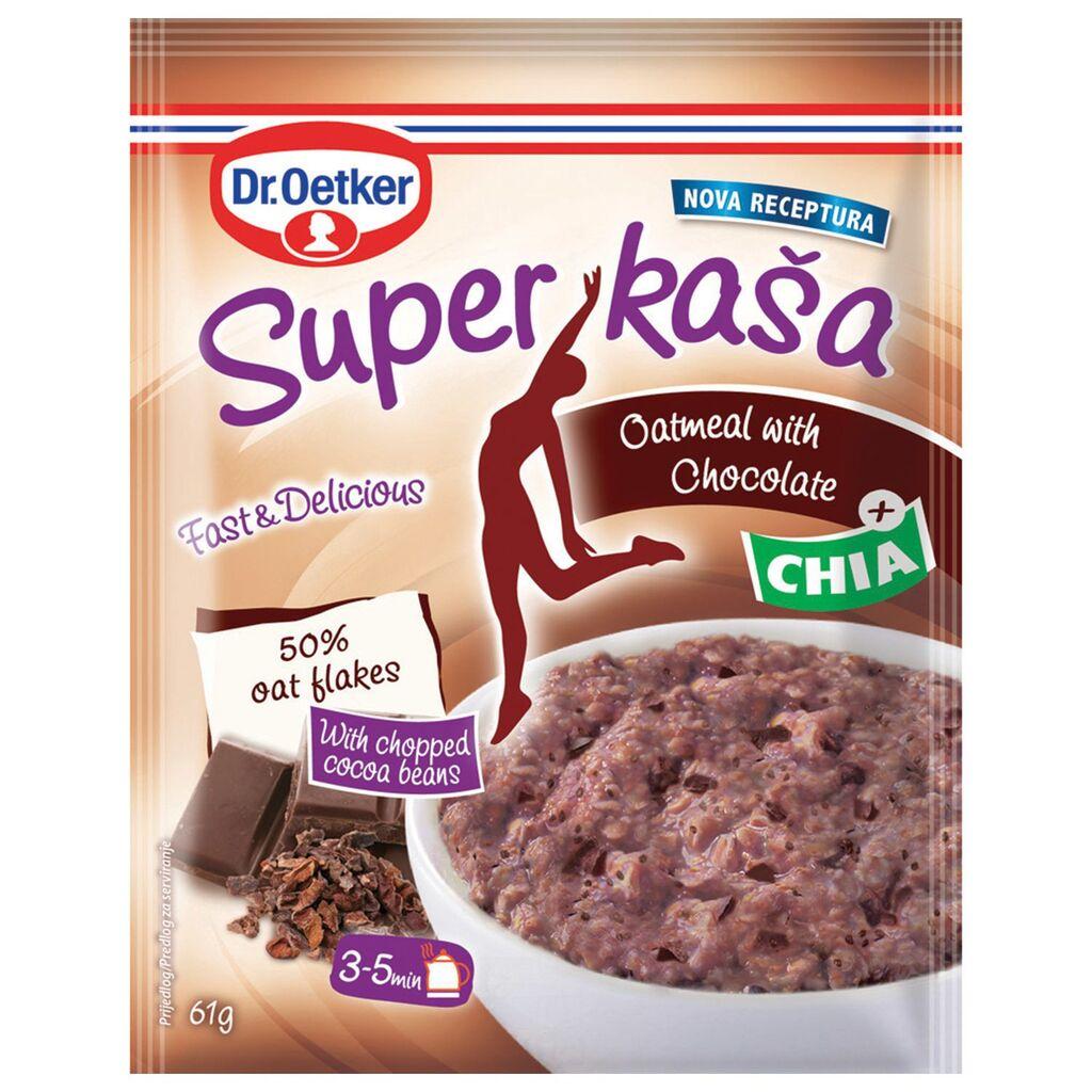 Dr. Oetker Super kaša, Čokolada i chia, 61 g