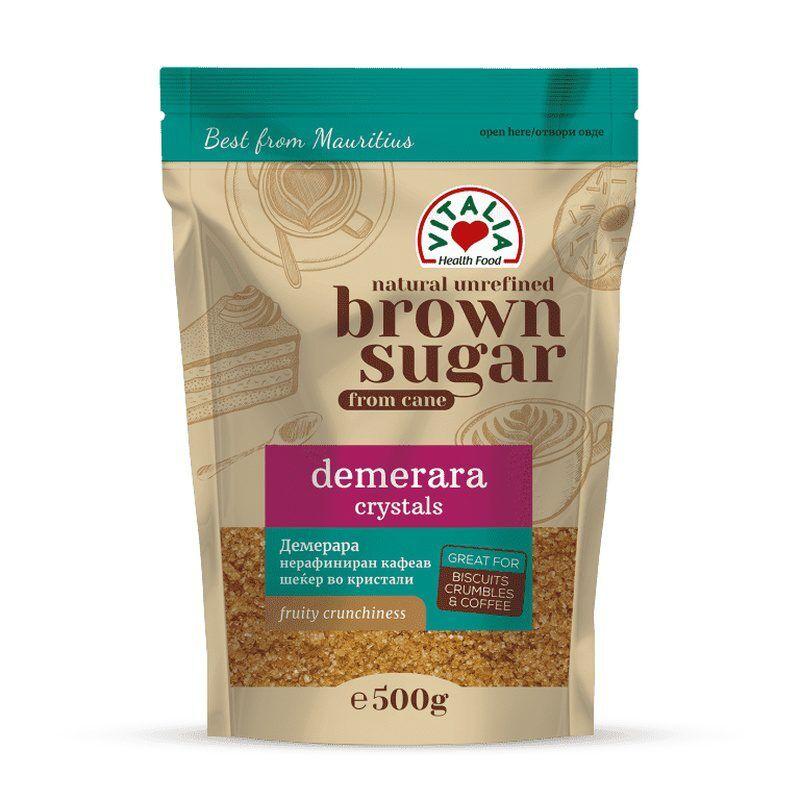 Vitalia Smeđi šećer demerara, 500 g