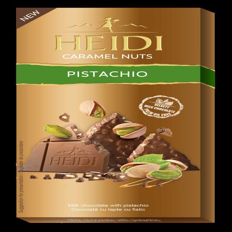 Heidi Caramel nuts pistacija, 80 g
