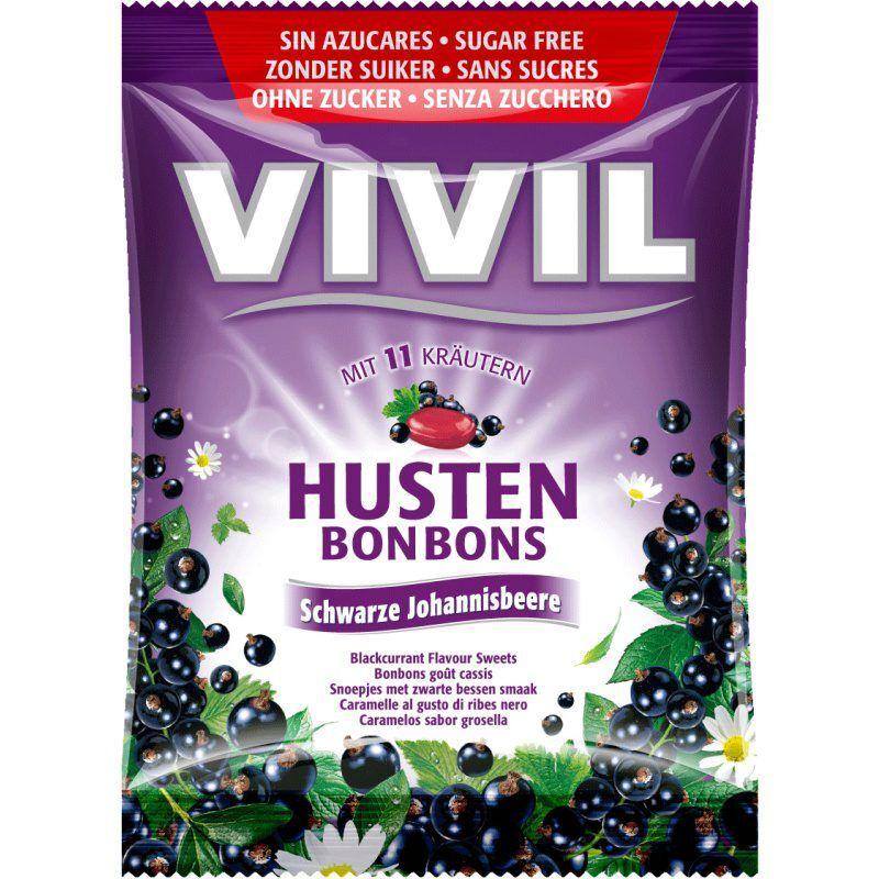 Vivil Bomboni bez šećera crna ribizla, 60 g