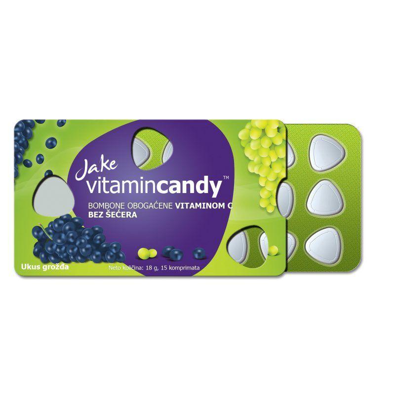 Jake Bombone vitamin candy grožđe, 18 g