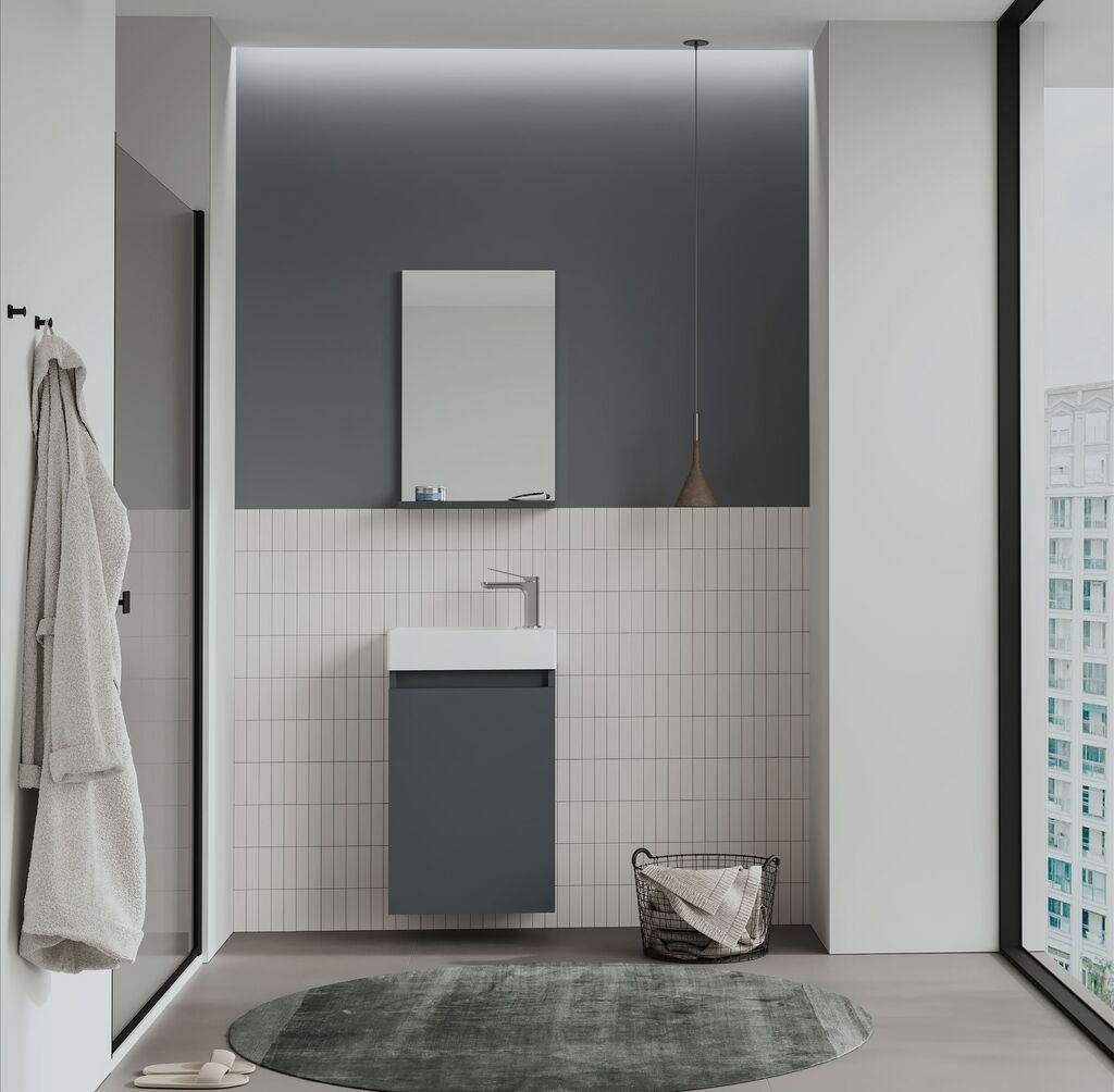 Hanah Home Kupaonska Polica, Antracit