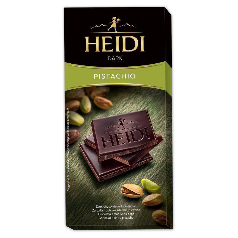 Heidi Tamna čokolada pistacija, 80 g