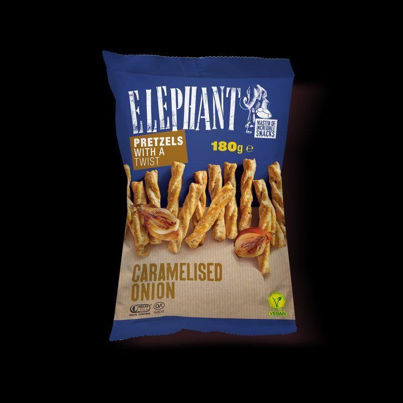Elephant Čips Twisted slani sa karameliziranim lukom, 180 g