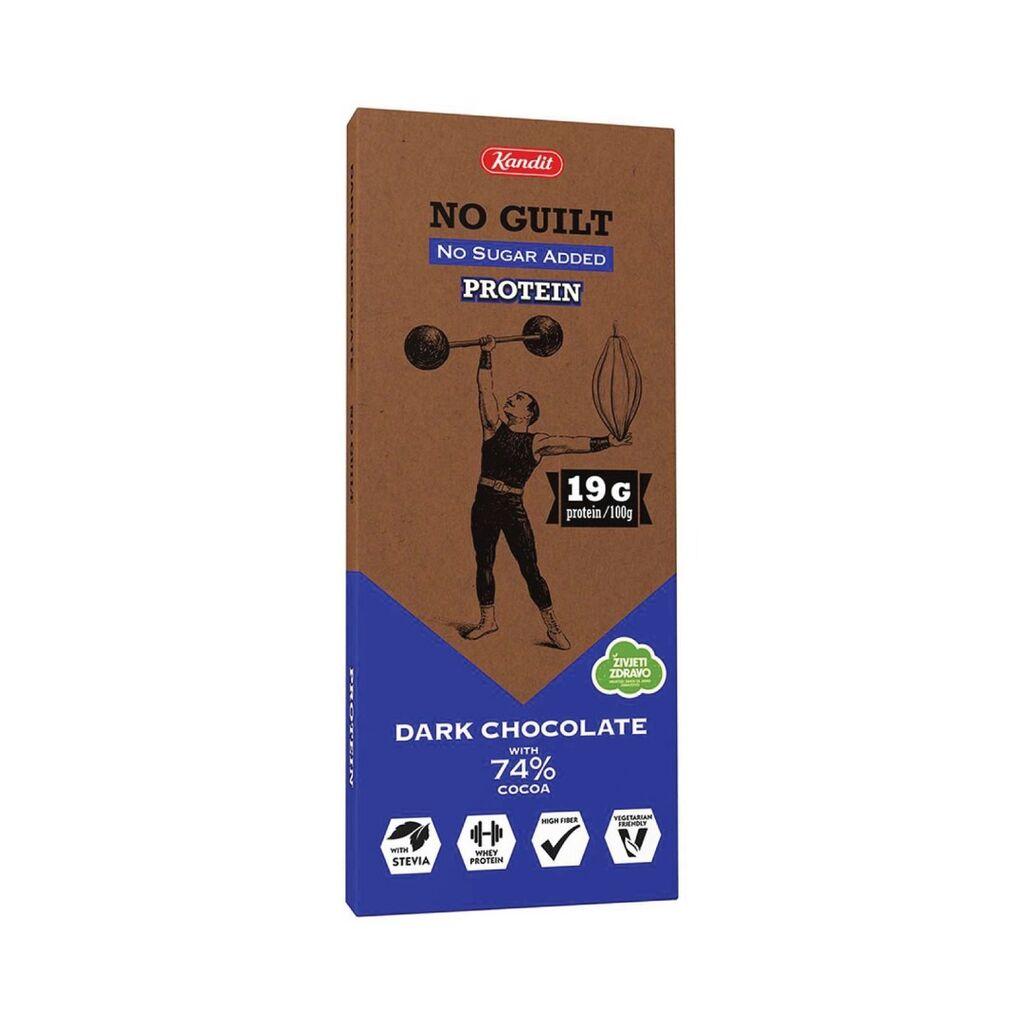 No Guilt Čokolada dark protein, 80 g