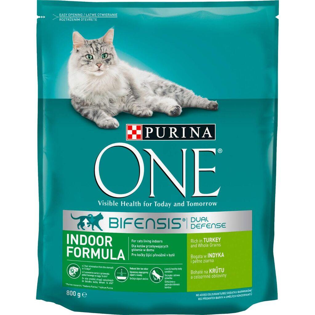 Purina One Suha hrana za mačke  Indoor Puretina, 800 g