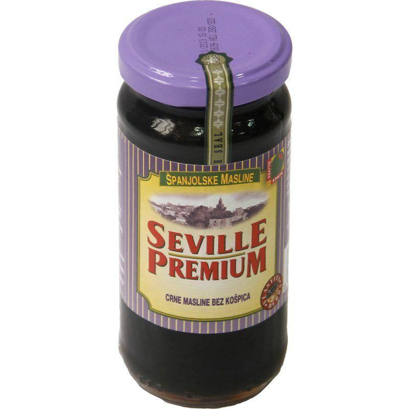Seville Crne masline bez koštice, 235 g
