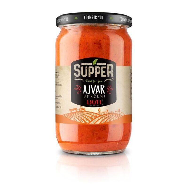 Supper Ajvar Uprženi ljuti, 680 g