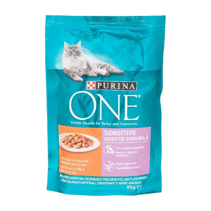 Purina One Hrana za mačke  Sensitive Piletina, 85 g