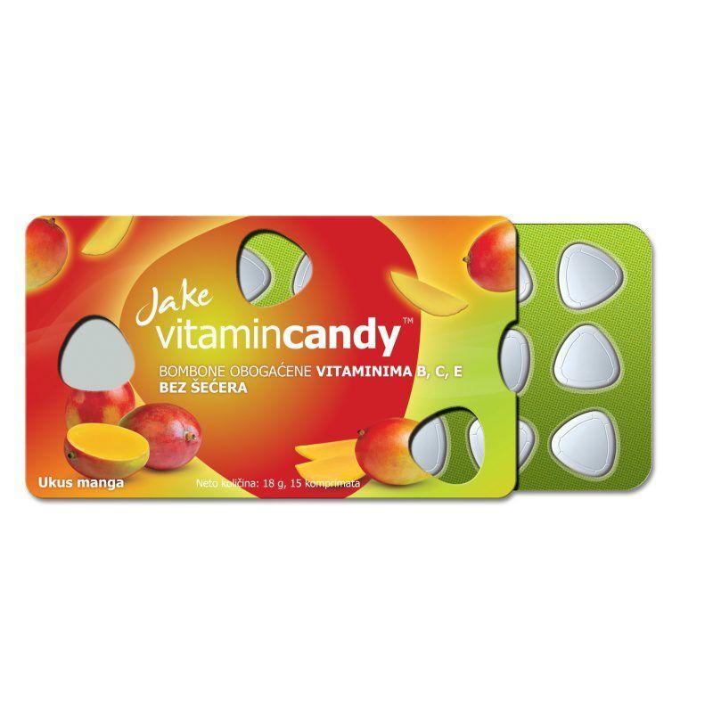 Jake Bombone vitamin candy mango, 18 g