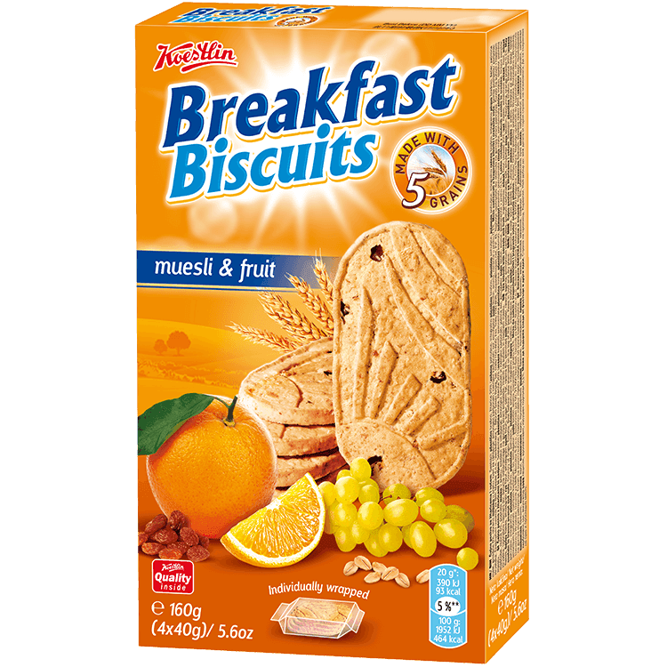 Breakfast Biscuit musli i voće, 160 g
