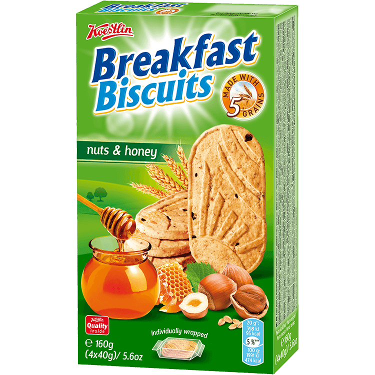 Breakfast Biscuit žitarice, orašasti plodovi i med, 160 g