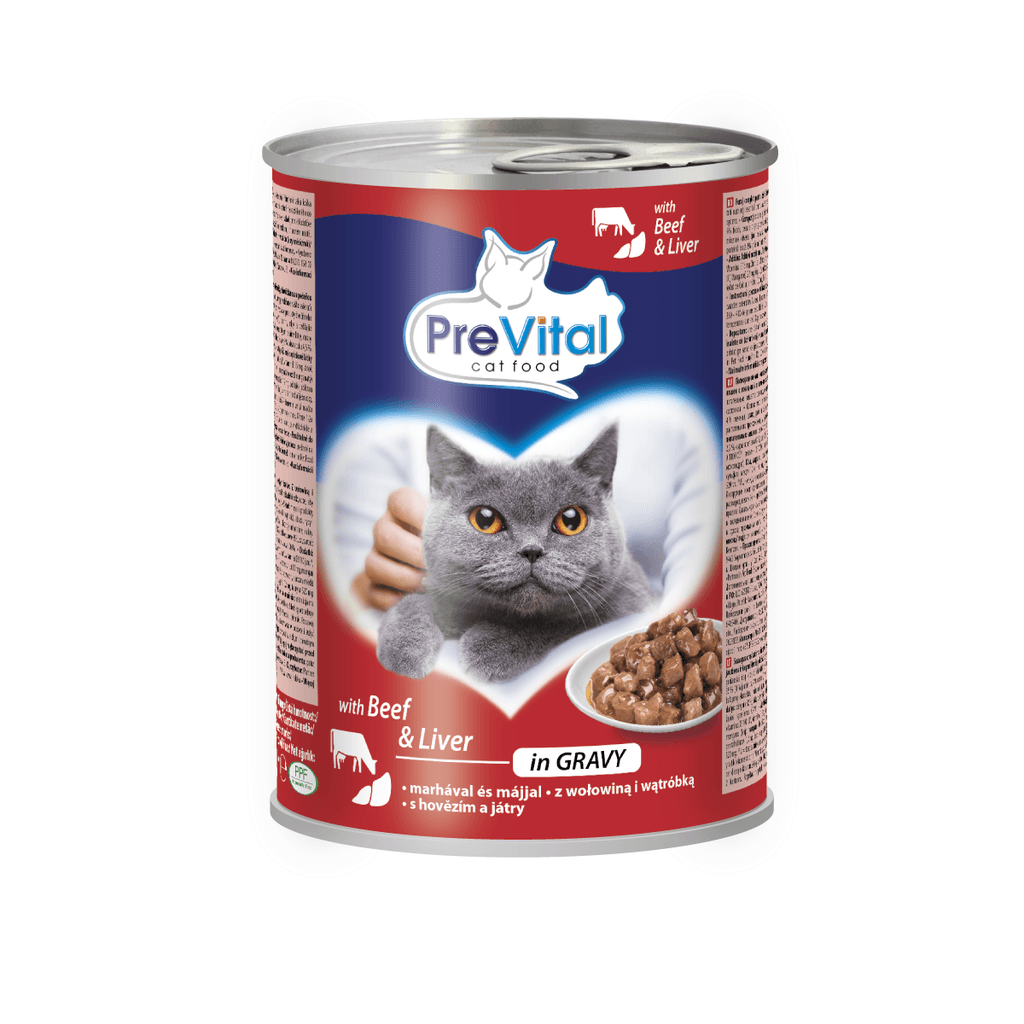 Prevital Hrana za mačke, Govedina, Jetrena, 415 g