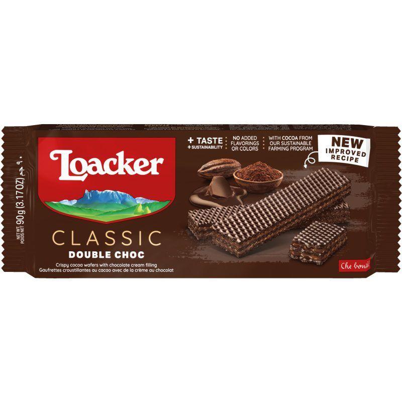 Loacker Napolitanke dvostruka čokolada, 90 g