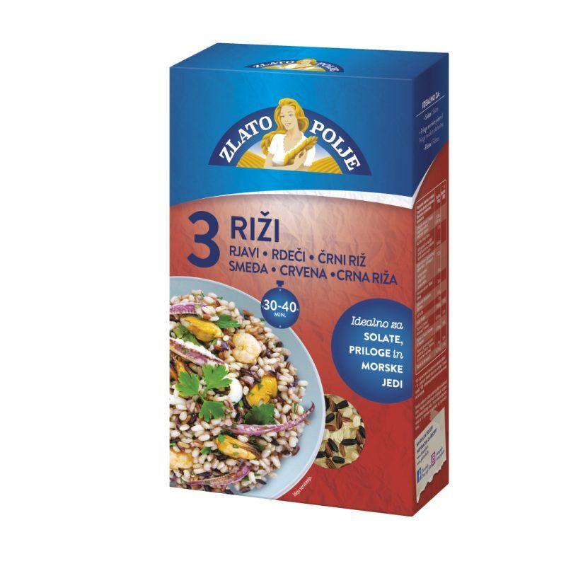 Zlatno polje  Riža, 3 vrste, 800 g