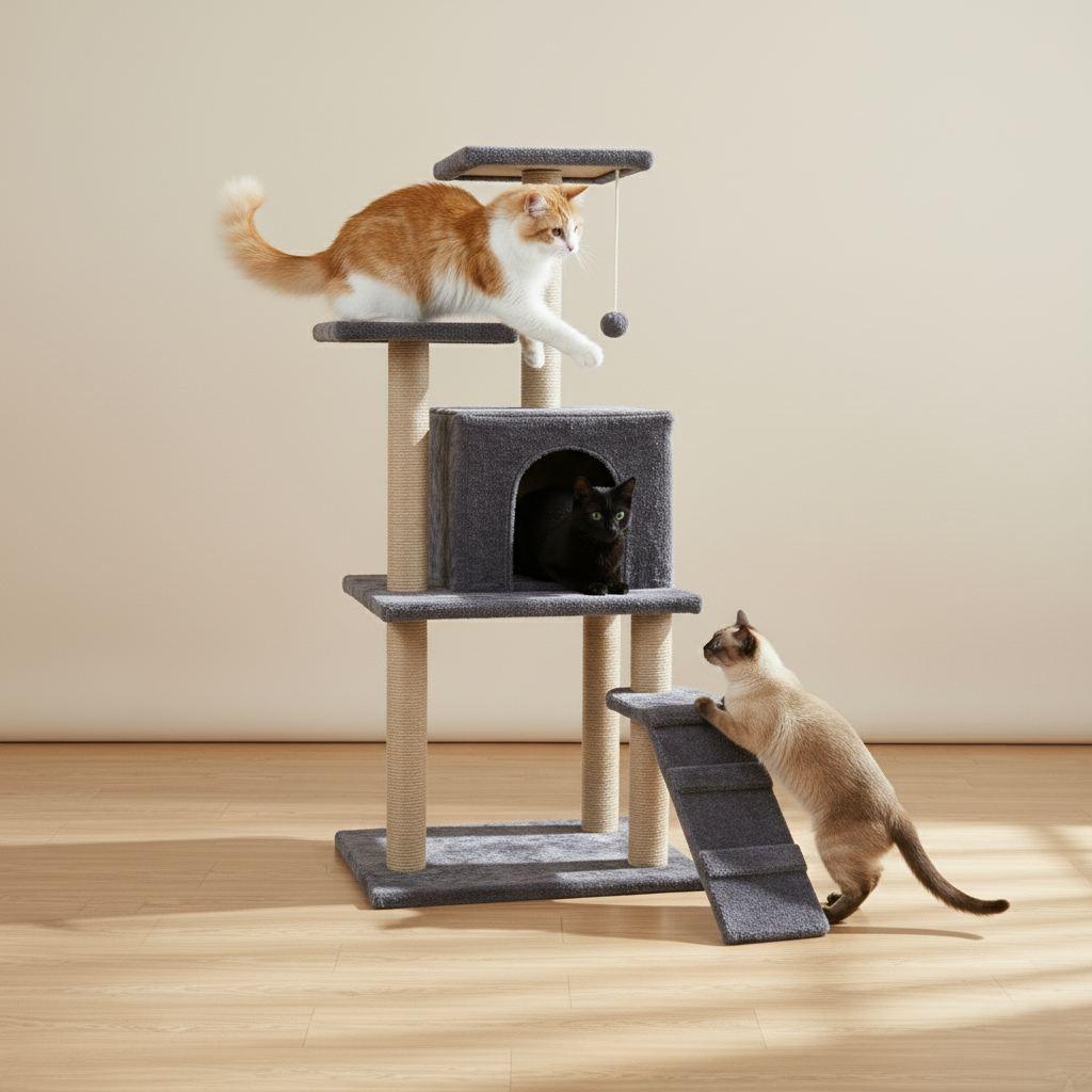Kućica za mačke Paws & Whiskers, antracit