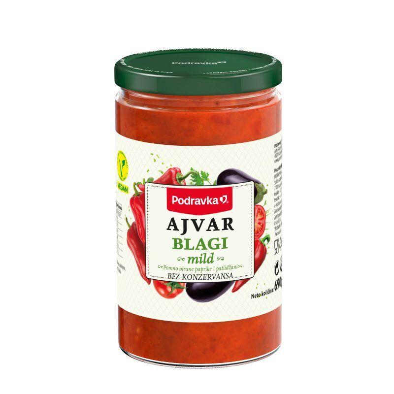 Podravka Ajvar blagi, 690 g