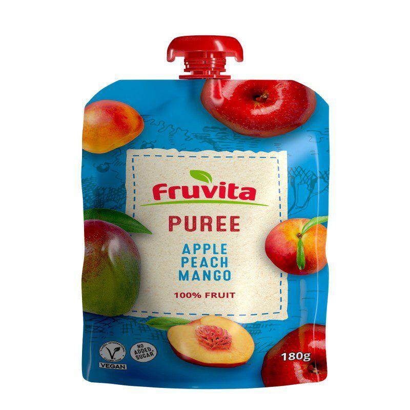 Fruvita Pire jabuka, breskva, mango, 180 g