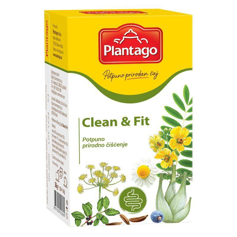 Plantago Čaj Clean i fit filter, 36 g