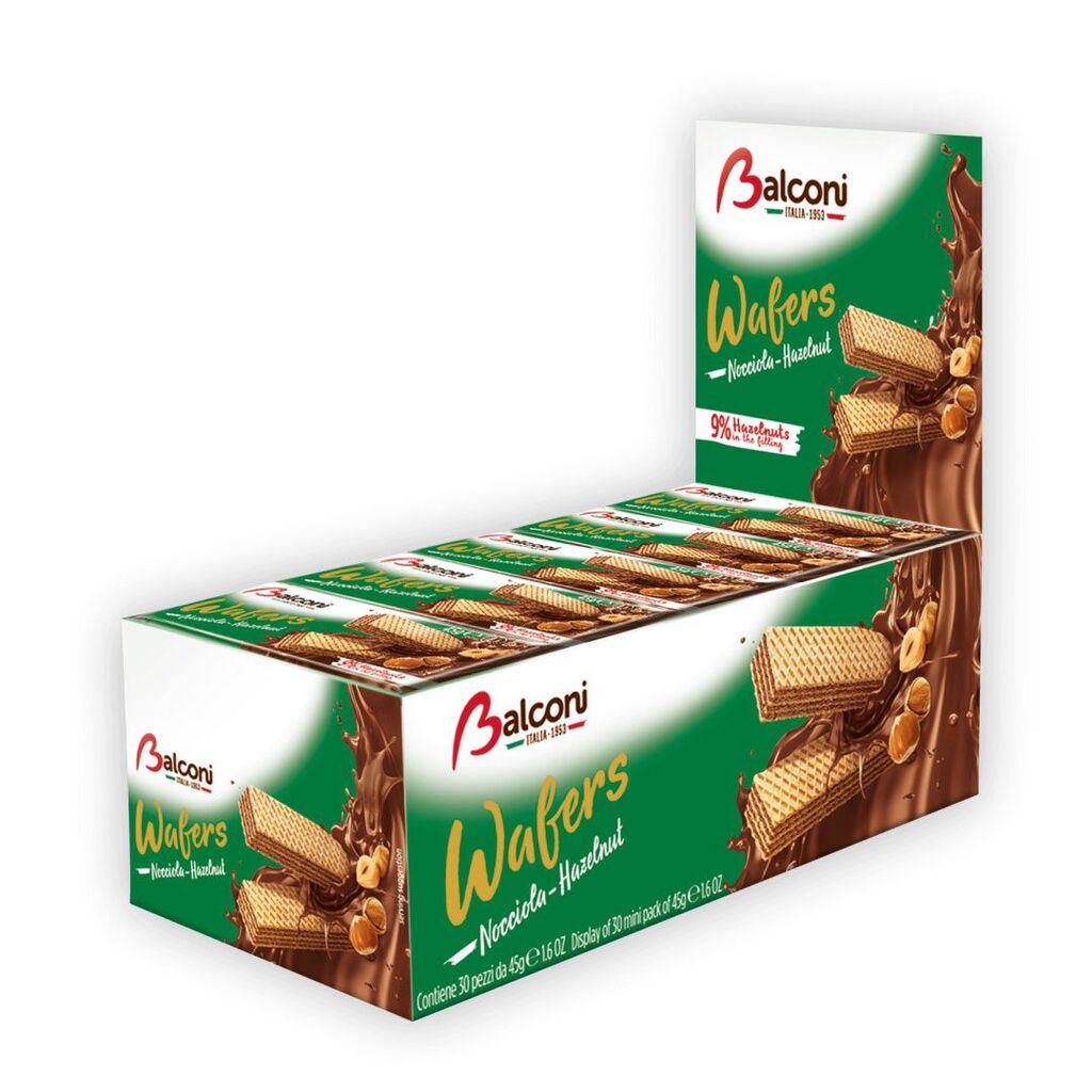 Balconi Napolitanke lješnjak display, 30 x 45 g
