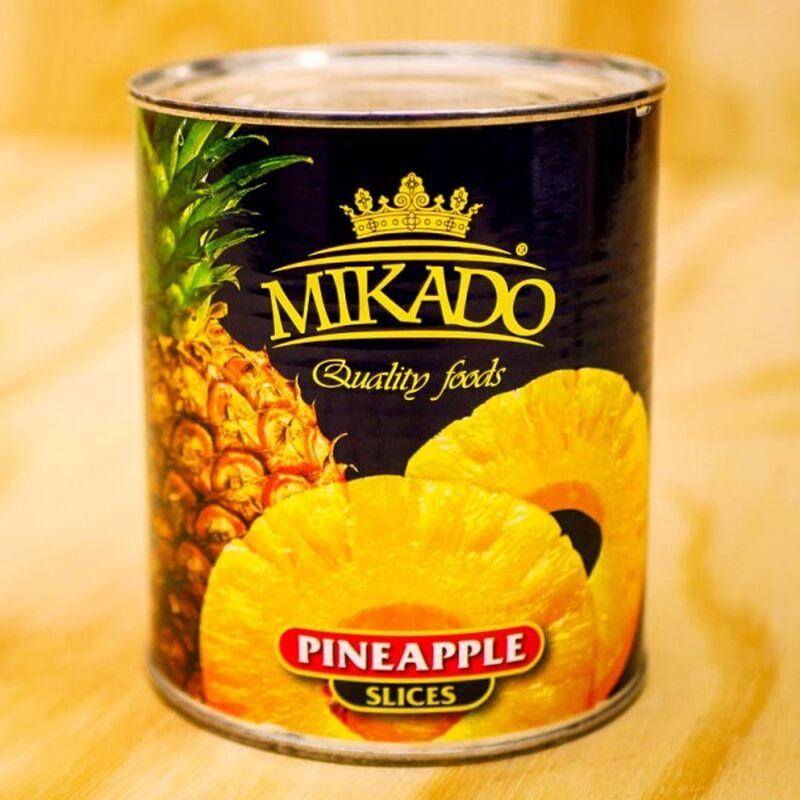 Mikado Kompot ananas kolut, 850 g