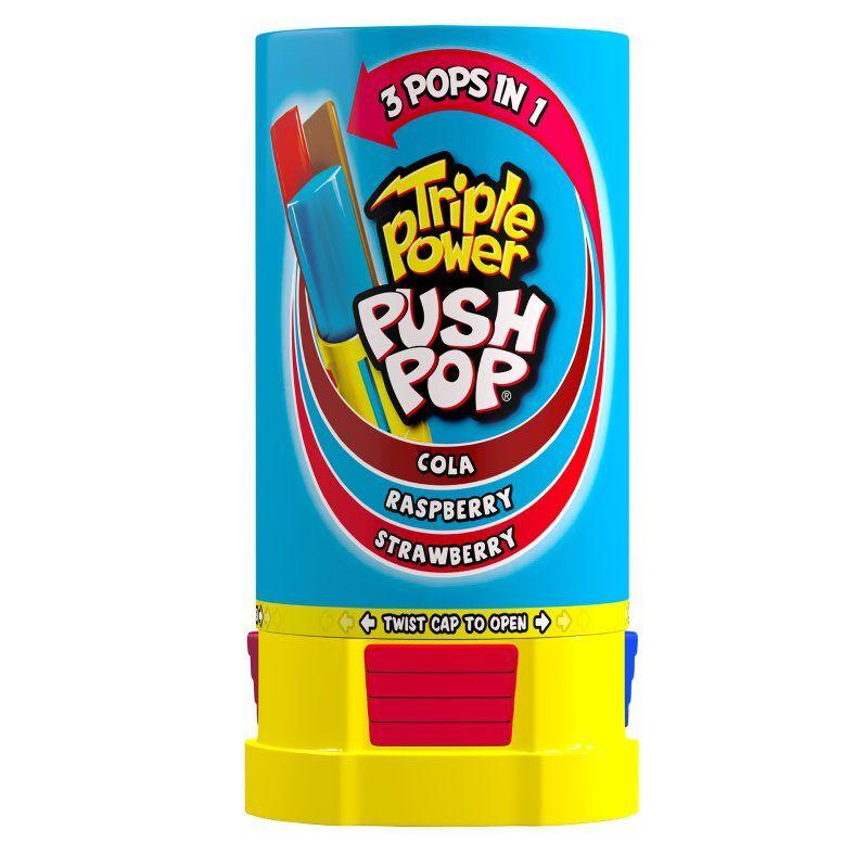 Bazooka Triple power push pop, 34 g