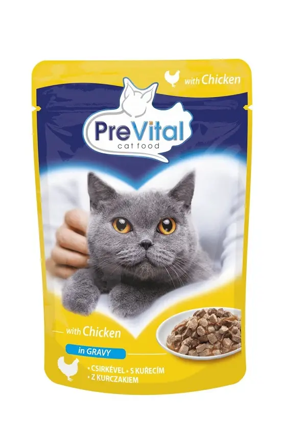 Prevital  Vlažna  hrana za mačke, Piletina, 85 g
