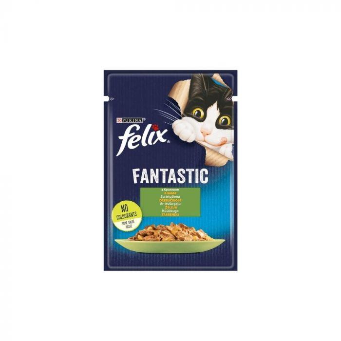 Felix Fantastic Hrana za mačke, Zečetina, 85 g