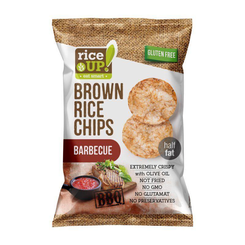 Rice Up Smeđi rižin čips roštilj, 60 g