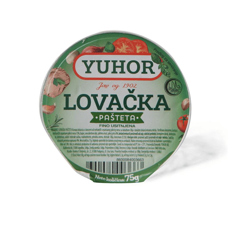Yuhor Pašteta lovačka, 150 g