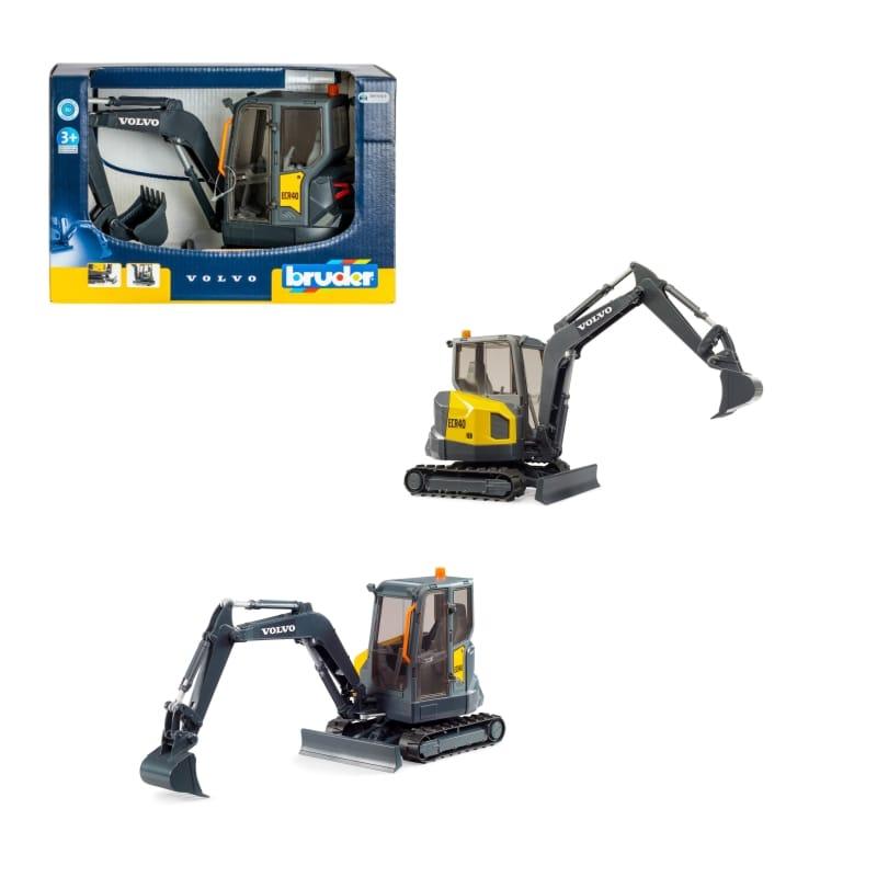 Bruder Bager Volvo ECR40, Sivi