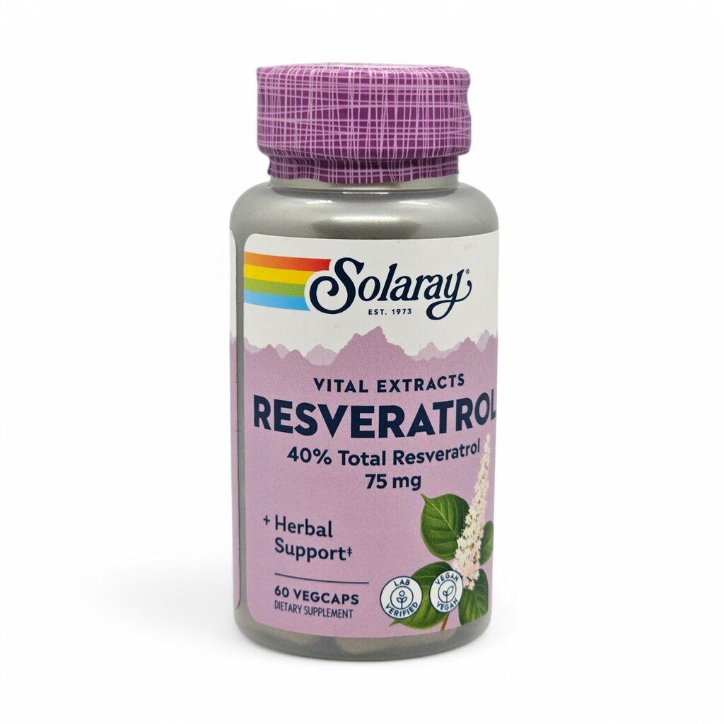 SOLARAY Resveratrol 75 mg, 60 kapsula