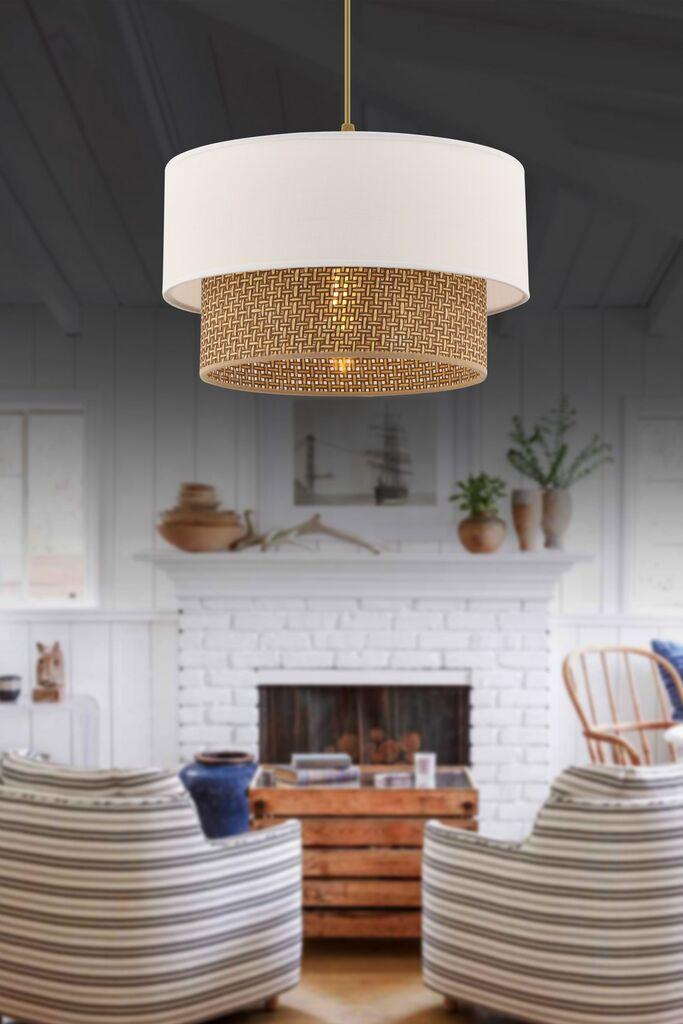 Opviq Luster Echo, 30x30cm, bež-bijela