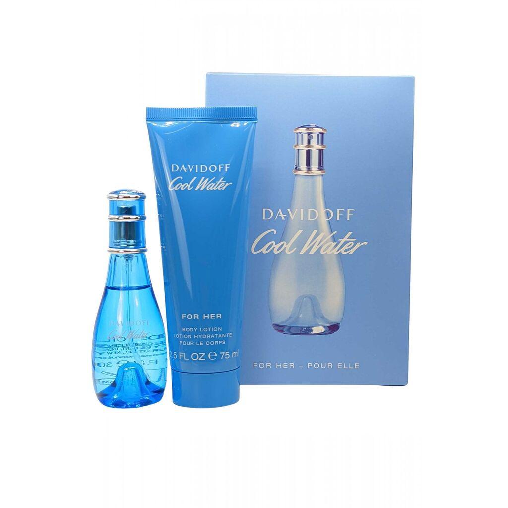 Davidoff Ženski parfem i mleko za teloCool Water, 30ml + 75ml