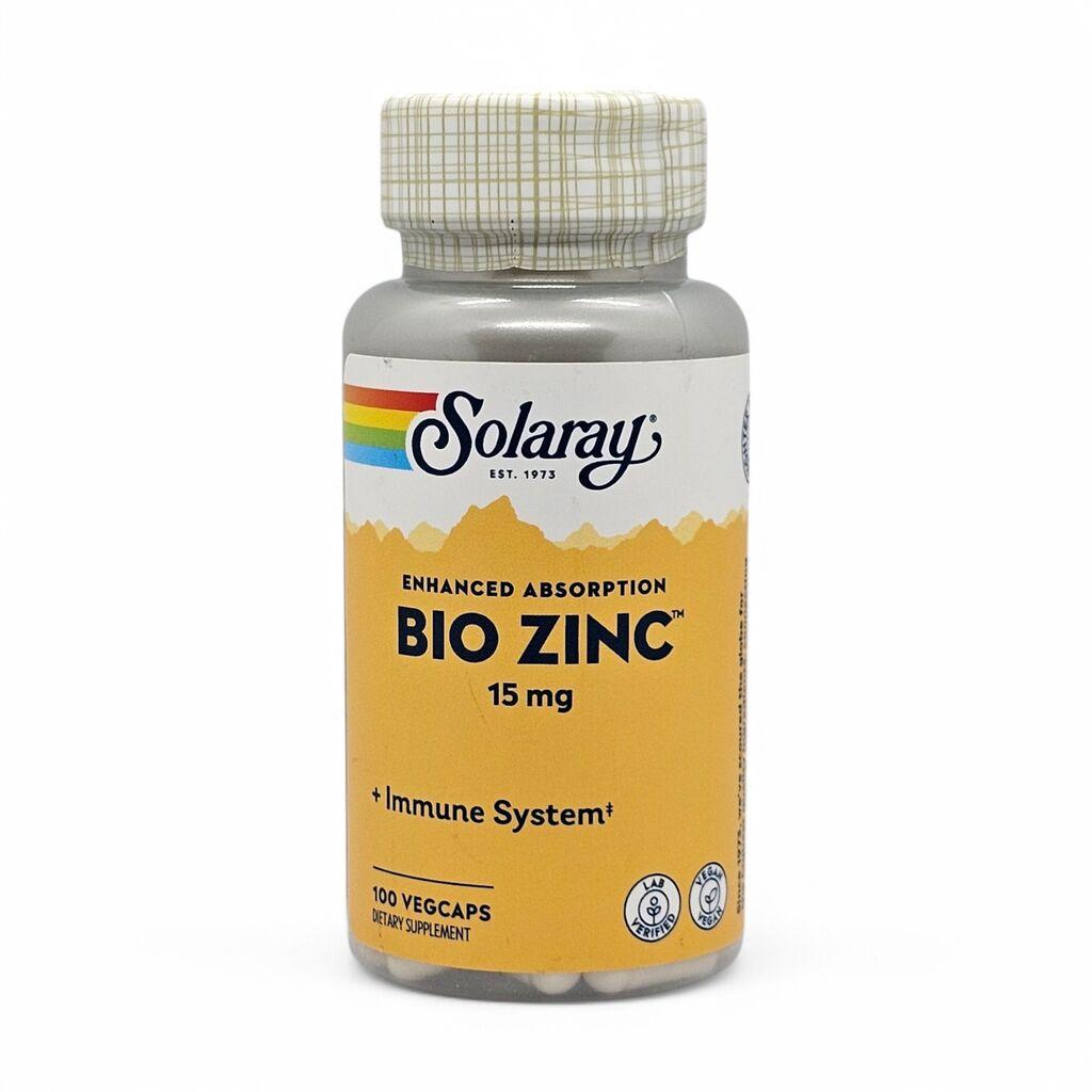 SOLARAY Bio Cink 15 mg, 100 kapsula