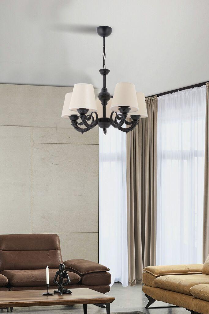 Opviq luster Fiona, 15x10x13cm, IP20, krem-crna