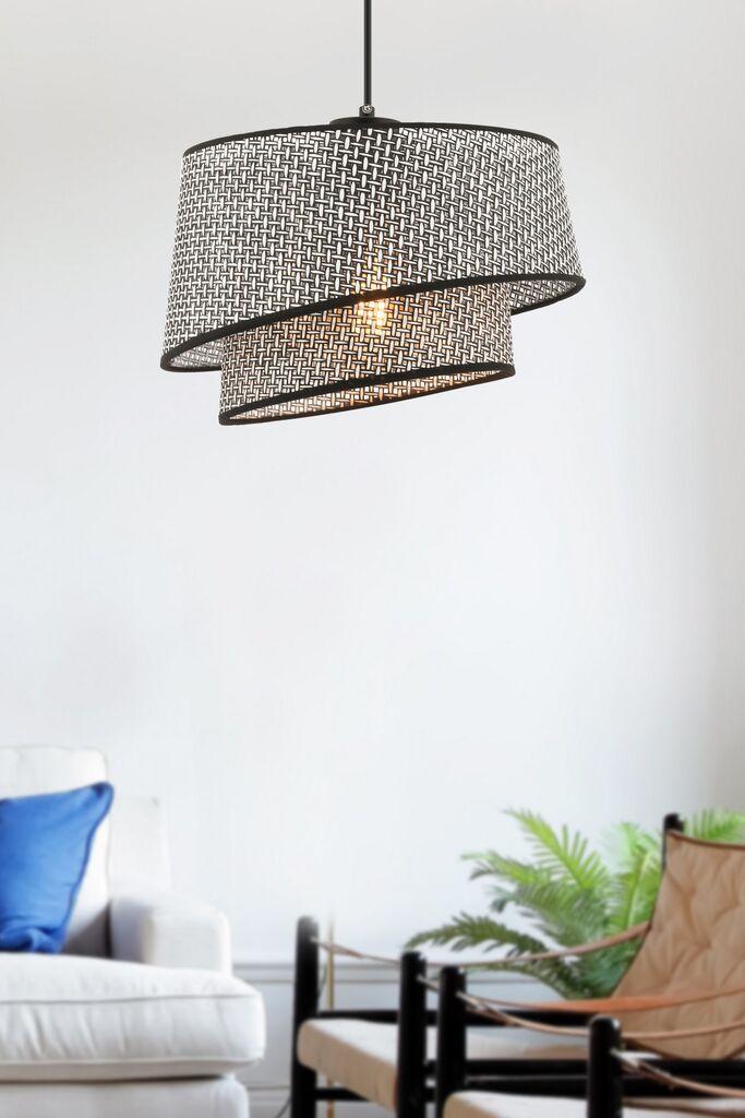 Opviq luster Barette Hazeran, 32x32cm, crni