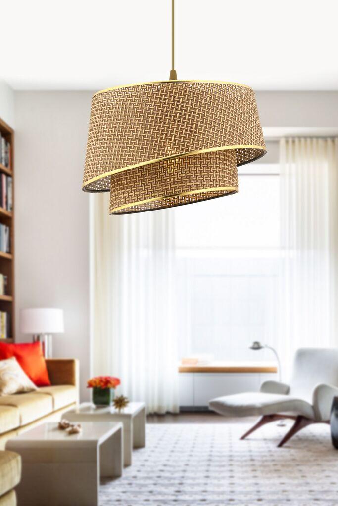 Opviq Luster Barette Hazeran, 32x32cm, zlatno-smeđa boja