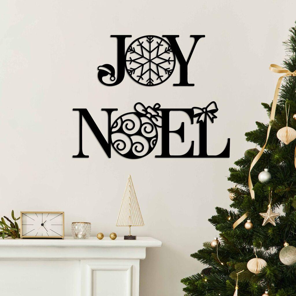 Wallity Zidna dekoracija Nova godina 3, crna