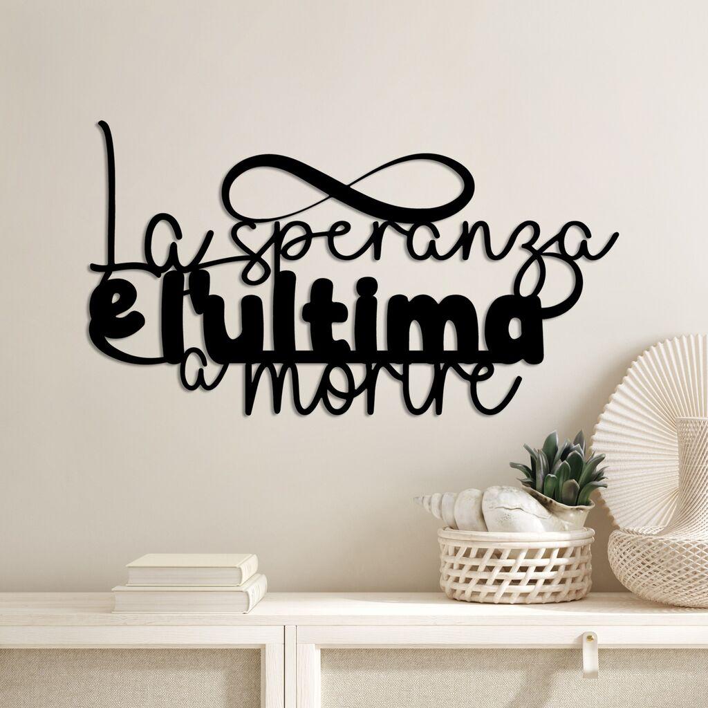 Wallity Zidna dekoracija La Speranza 3, 56x32cm, Crna