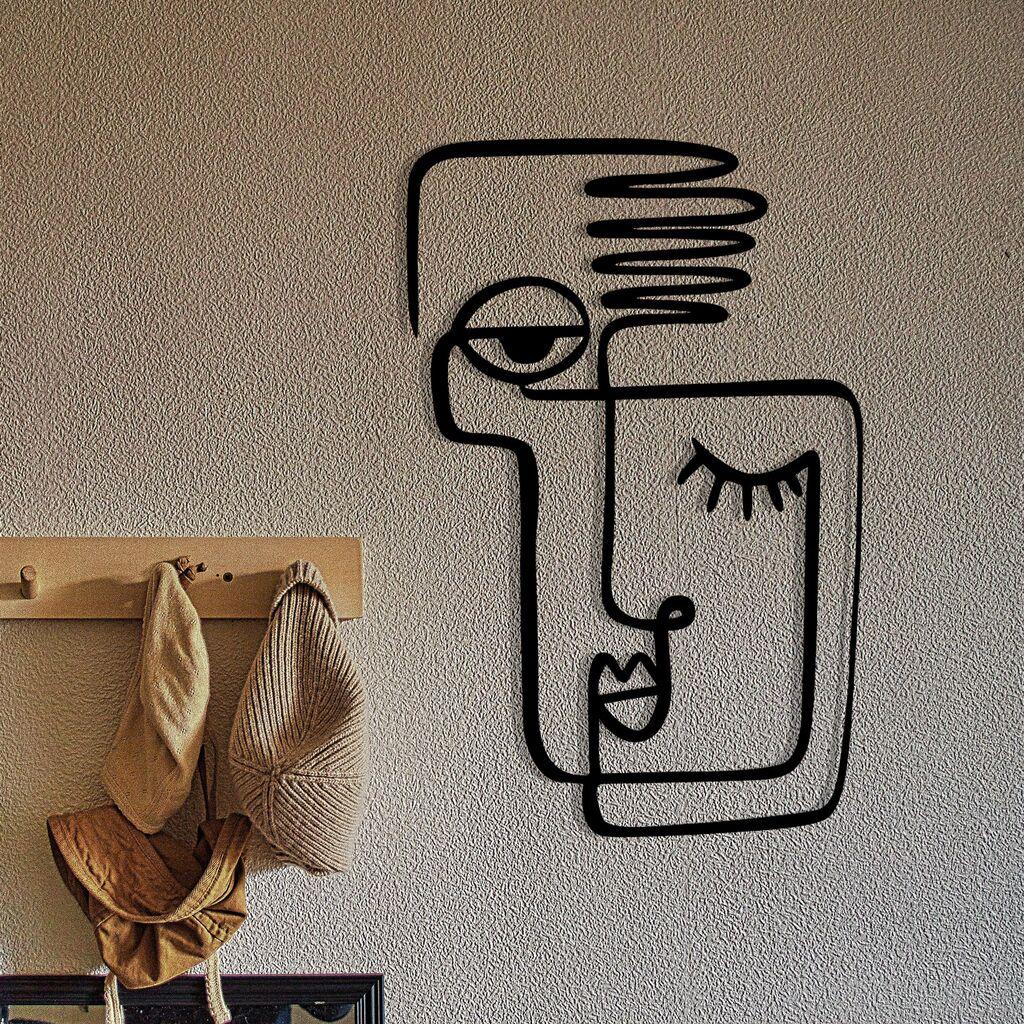 Wallity Zidna dekoracija Cara mia, 36x55cm, Crna