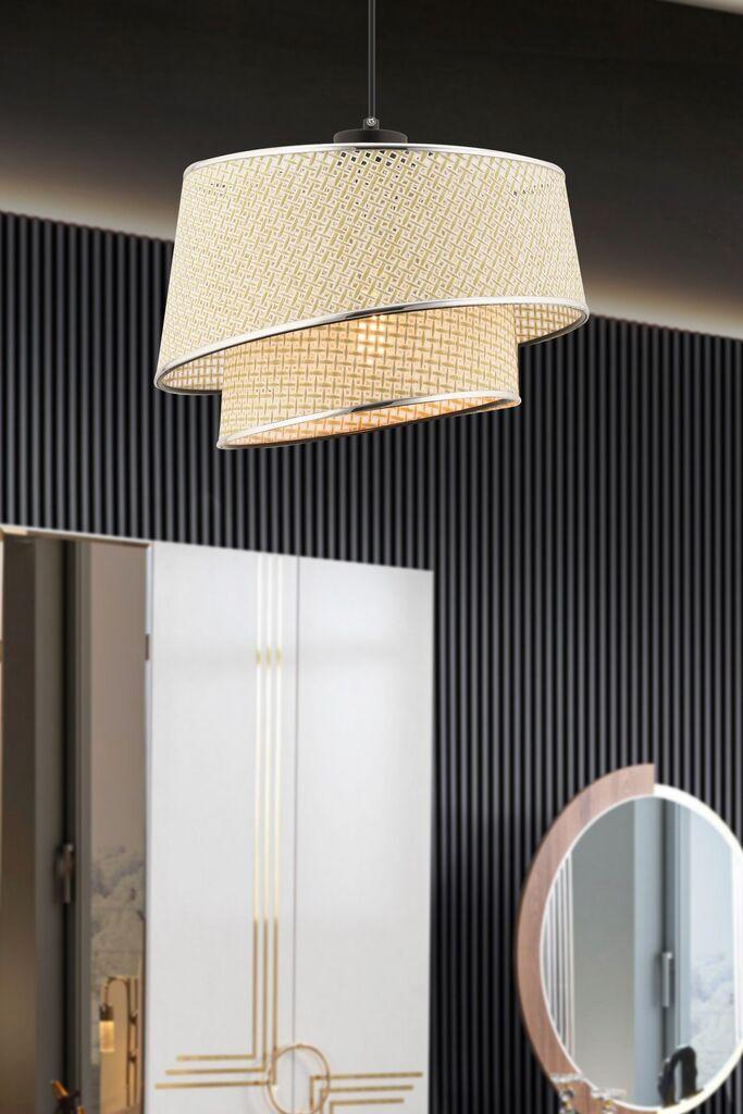 Opviq Luster Barette Hazeran, 32x32cm, srebrno-krem boja