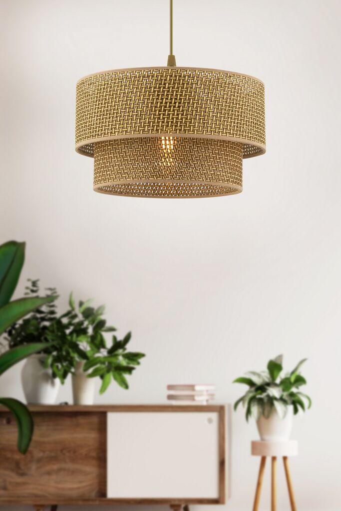 Opviq Luster Echo, 30x30cm, zlatno-bež boja