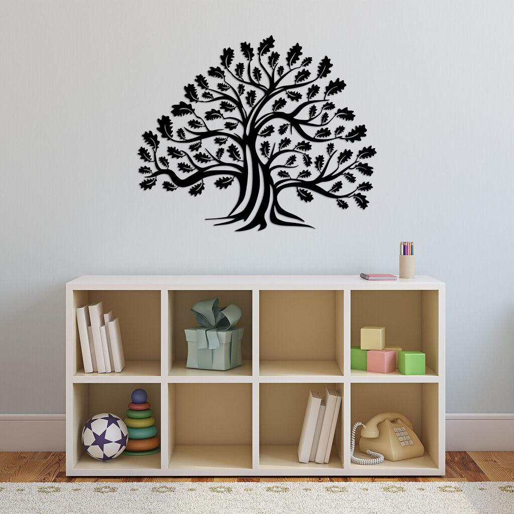 Wallity Zidna dekoracija Monumentalno drvo 1, 70x57cm, Crna